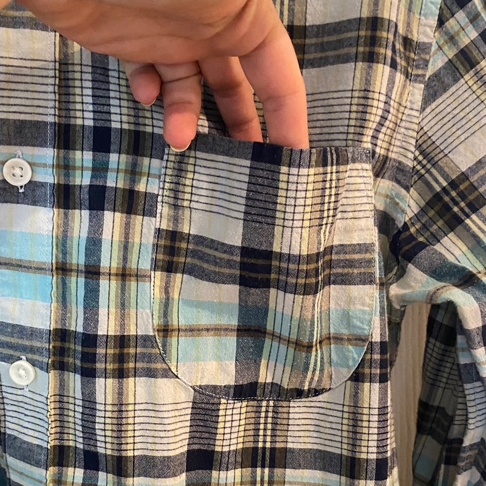 J. Crew Multicolor Plaid Button-Down Shirt - Picture 3 of 10